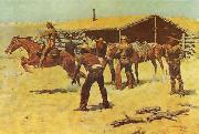 Frederick Remington Coming and Going of the Pony Express oil painting picture wholesale